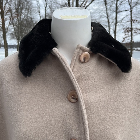 Wool & Cashmere blend cape OS - Picture 3 of 8